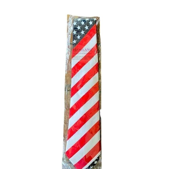 Men's Stars and Stripes Tie New In Package - Picture 1 of 7